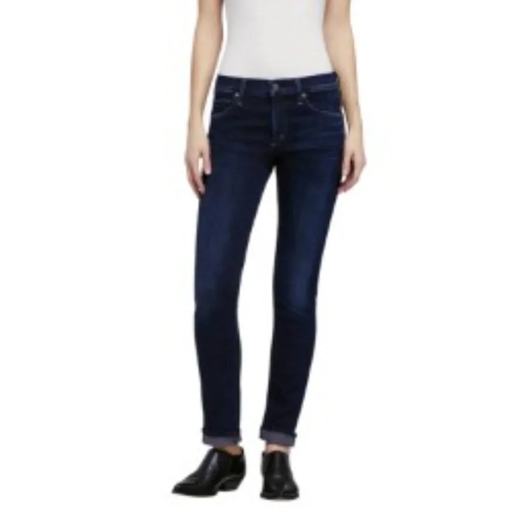 Citizens of Humanity Agnes Mid-Rise Slim Straight Jeans 27
